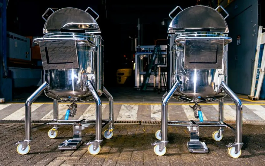 Tanques móviles de mezclado sanitario